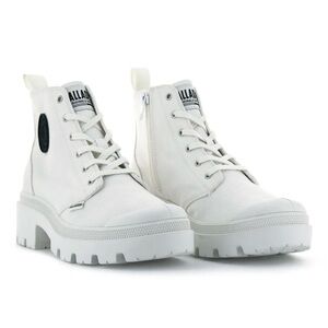 NIB Palladium Pallabase Twill in Star White, Size 8